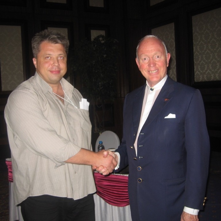 Algirdas Karalius with Tony Buzan